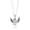Anka Kuşu Beyaz Altın Kaplama Gümüş Kolye A9