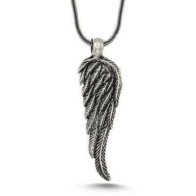 925 Ayar Gümüş Melek Kanatlı Kolye