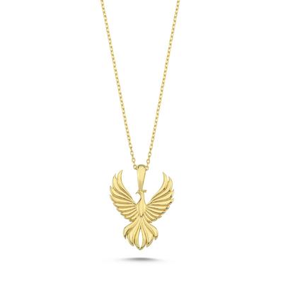 Anka Kuşu Altın Kaplama Kolye ANK20