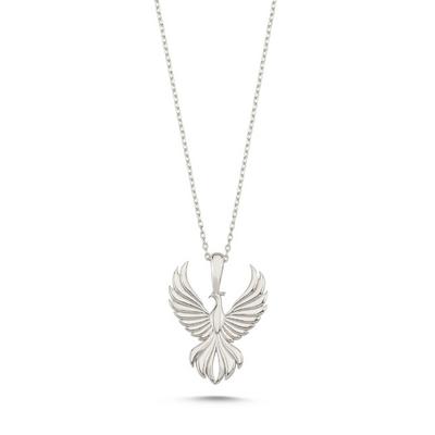 Anka Kuşu Rodyum Kaplama Kolye ANK4