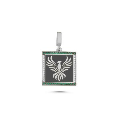 Anka Kuşu Rodyum Kaplama Kolye Ucu TF120