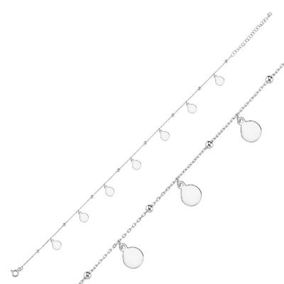 Damlalı Gümüş Bileklik BLK21