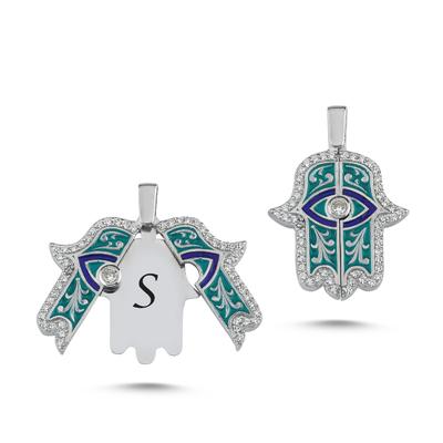 Fatma Ana Eli Gümüş Kolye Ucu UC01