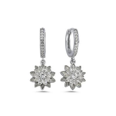 Lotus Gümüş Küpe KP02