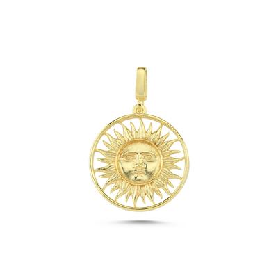 Güneş Altın Kaplama Kolye Ucu UC59