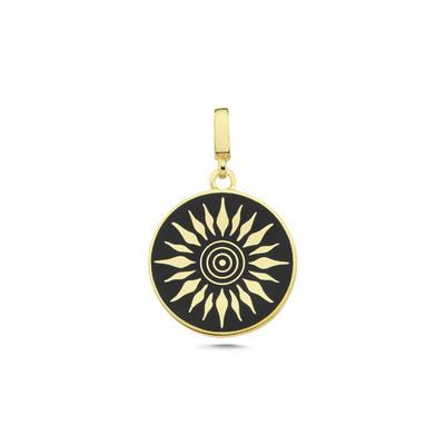 Güneş Mineli Altın Kaplama Kolye Ucu UC52