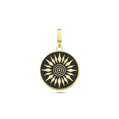 Güneş Mineli Altın Kaplama Kolye Ucu UC52