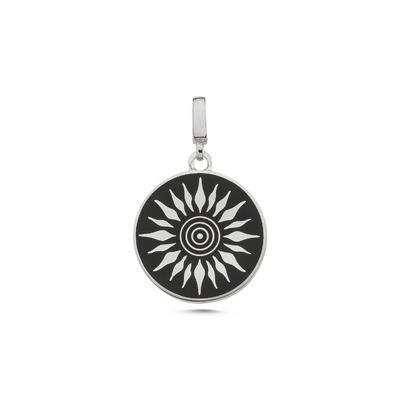 Güneş Rodyum Kaplama Kolye Ucu FAZ345