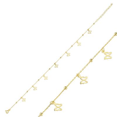 Kelebek Altın Kaplama Bileklik BLK6