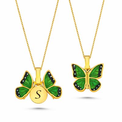 Kelebek Altın Kaplama Kolye AK6