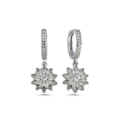 Lotus Gümüş Küpe KP02