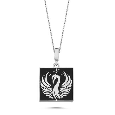 Mineli Anka Kuşu Gümüş Kolye ANK4