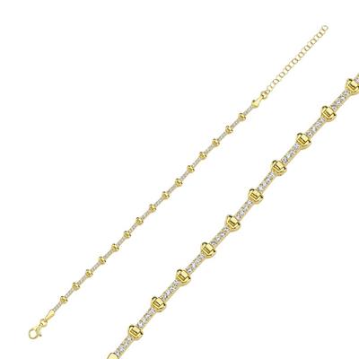 Taşlı Altın Kaplama Kolye BLK7