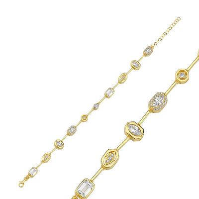 Taşlı Altın Kaplama Kolye BLK8