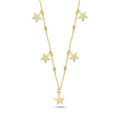 Yıldız Altın Kaplama Kolye KLY2