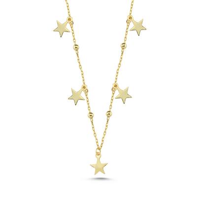 Yıldız Altın Kaplama Kolye KLY2