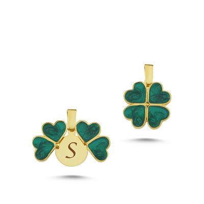 Yonca Açılır Kapanır Altın Kaplama Kolye Ucu