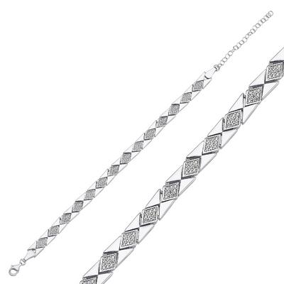 Zincir Gümüş Bileklik BLK31