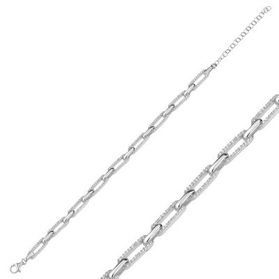 Zincir Gümüş Bileklik BLK32