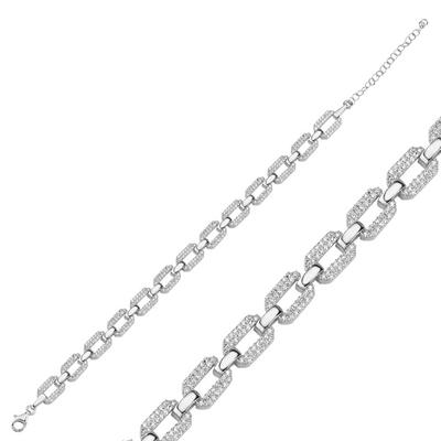 Zincir Gümüş Bileklik BLK35