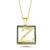 Z Harfli Yeşil Taşlı 14 Ayar Altın Kaplama Kolye HR27
